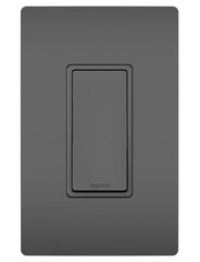 1 Pack Legrand Radiant TM870BK, 15A Rocker Switch, Single Pole, Black, Plate