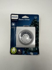 Philips Basic Indoor Timer With 2 Outlets, 30min intervals, Override Switch