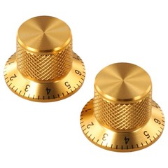 Sleek Design Aluminum Potentiometer Knobs Compatible with Electric Guitars