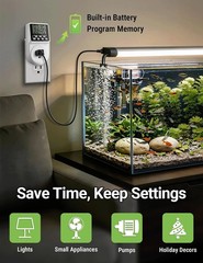 Compact 24-Hour Timer Plug with Fireproof Housing – Safe & Silent Operation