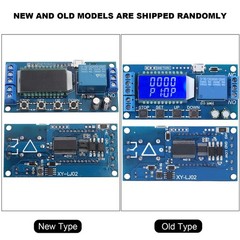 5 PCS Timer Delay Relay XYLJ02 Cycle Trigger Switch 12V LCD Module Board