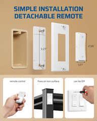 DEWENWILS Wireless Light Switch and Receiver Kit, 15A, No Wiring, No Interferenc