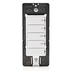Decora 15 Amp 2-Hour Indoor In-Wall Timer Switch, 1/2 HP/9.8 Amp Fan/Motor, No N