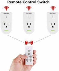 BN-LINK Wireless Remote Control Socket Electrical Outlet Switch Automation White