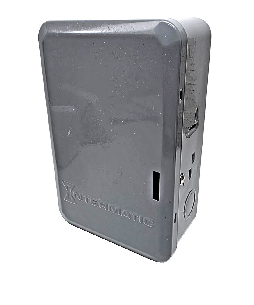 Intermatic T101 DPST 208-277V Mechanical 24HR Timer Lockable Metal Enclosure