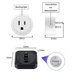 220v Remote Outlet Switch Wireless,Ac 120v Remote Control Outlet Plug Wireles…