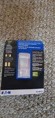Eaton Slide Dimmer, Single Pole + 3 Way, White Slide Dimmer Switch,