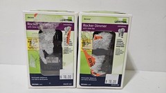 Lot 2 New Rocker Dimmer w/ Slide Bar- DSL06-2LB Universal 300 600 W – Leviton
