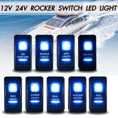 5Pin 12V 24V 10A Car Boat ARB Carling Rocker Toggle Switch LED Light On OFF AT..
