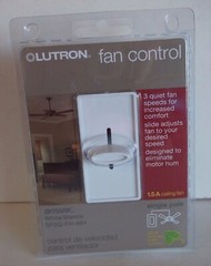 Lutron Fan Control White SFSQ-FH-WH 3 Speed Single Pole Skylark 1.5 A New