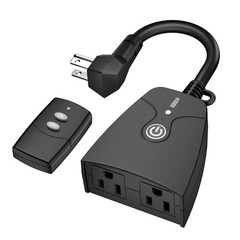 Outdoor Wireless Remote Control Outlet Plug,Weatherproof Heavy Duty Power Str…