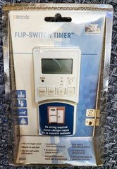 New Woods 59744 Flip-Switch Timer Digital Battery Operated Toggle Wall Switch