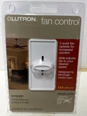 Lutron Skylark SFSQ-FH-WH White 3-Speed Fan Control For 1.5A Ceiling Fan – NEW