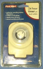 First Alert 24 Hour Indoor Timer w/Dual Outlets Model 24T2