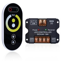 GOMING DC 5V 12V 24V 30A RF PWM CCT Controller with Touchable Button Remote C…