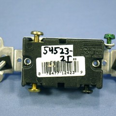 Leviton 54523-2I Ivory 3-Way Commercial Framed Toggle Switch 20A 120/277V Bulk