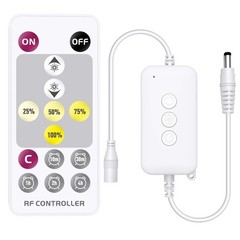 RF Remote Dimmer Single Color LED Strip 14 Key Wireless Controller 5-24V