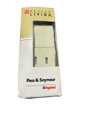 LegrandTradeMaster 15A 120/125V Decor. 1 Sgl Pole Switch & 1 Single-light Almond