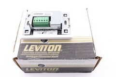 LEVITON KB051-00W D8000 5-BUTTON ARCHITECTURAL STATION, 1G ENTRY STATION, WHITE