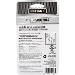 Dusk to Dawn Light Control Screw-In Adapter Black for CFL/LED Bulbs Indoor/Outdo