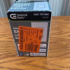 Commercial Electric Smart 10 Amp Single-Pole Specialty White Light Switch