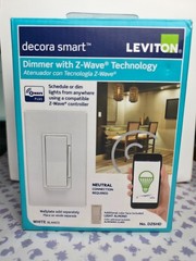 Leviton Decora Smart Dimmer Z Wave Technology White + Almond DZ6HD New/Open Box