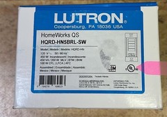 Lutron HQRD-HN5BRL-SW 5-Button Neutral Wire Dimmer