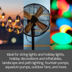 Outdoor Smart Plug Switch with Light Sensor Works with Alexa Google Home