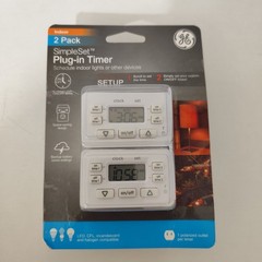 GE General Electric Indoor Plug-In Timer SimpleSet Set Of Two