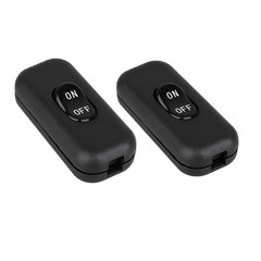 2PCS Inline Cord Switch, On/Off Lamp Control Appliance Switch Rocker AC120V 10A,