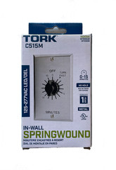 Nsi Tork C515M Spring-Wound In-Wall Twist Timer Commercial Style Metal Plate