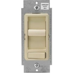(2)-Leviton Decora Incandescent/LED/CFL Ivory Slide Dimmer Switch R71-06674-P0I