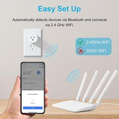 Smart Plug, WiFi Outlet Works with Alexa & Google Home, Smart Home Socket wit…