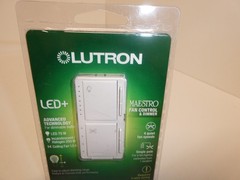 NEW Lutron Maestro Fan Control and Light Dimmer for Dimmable LED+ MACL-LFQH-WH