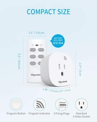 Remote Control Outlet Wireless Light Switch for Household Appliances, Expanda…