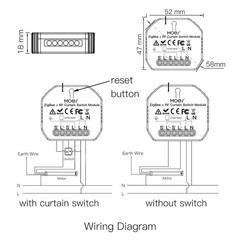 WiFi Mini Smart Curtain Module: Roller Blinds/Shutter Motor, Tuya Smart Life App