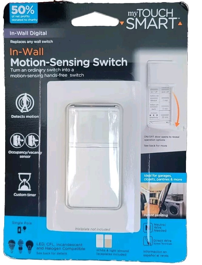myTouchSmart 41381 In-Wall Motion-Sensing Switch