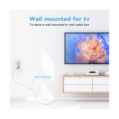 Kungfuking Power Strip with USB, Wall Mountable Socket Surge Protector Power …