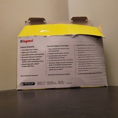 9 Pack Legrand Radiant 15 AMP Paddle Switch -WHITE- Model #TM870WCP6
