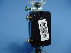 Leviton 54501-2 Brown Commercial Grade Framed Single Pole Toggle Switch 15A Bulk