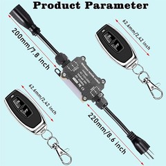 AC110V Waterproof Wireless Remote Control Power Switch with 164ft Long Range New