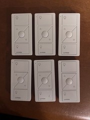 Lutron Pico Remote Wireless Control PJ2-3BRL-WHITE package Of Six- New Brand New