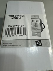 X10 – WS467 Wall Dimmer Module Home Automation New In Box