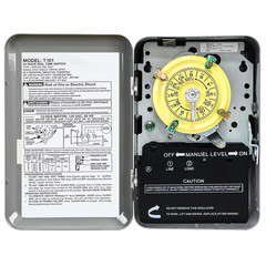 T104 Mechanical Timer Switch,208-277V AC DPST 40A,Pool Pump Switch,Heavy Duty Po