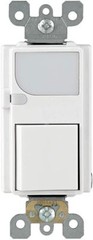 6526-W 15-Amp 120V Ac Combination Decora Switch With Led Guide Light, Wh