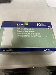 Leviton Decora 15A 3-Way Switch – White 5603-WM NEW 10 IN 1 PACK