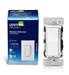 Leviton Decora+ Rocker Dimmer Switch with Slide Bar DSL06-1TW (1 pack)