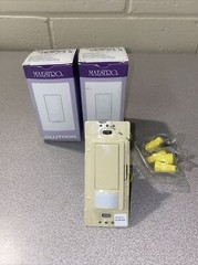 2 Pack Lutron Ivory Occup/Vac Sensor 120-277V W/ Multi Loc Sw