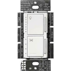 Lutron Maestro Fan Control and Light Dimmer – White