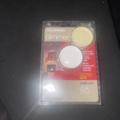 Lutron Rotary Dimmer D-600PH-DK White/Ivory Single Pole Incandescent 600W